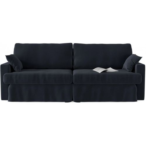 Диван прямой Руан Dark Blue Еврокнижка