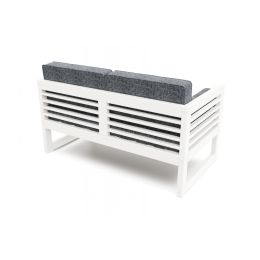 Диван Сега М textile белая эмаль grafit