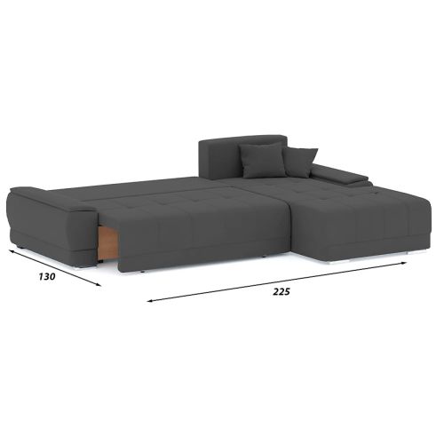Диван угловой Nordviks (Модерн) Plush Grey