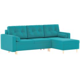 Диван угловой Белфаст Plush Blue