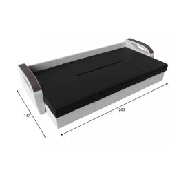 Диван угловой Форсайт Микс Black