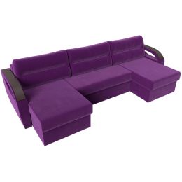 Диван угловой Форсайт Вельвет Фиолет