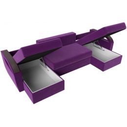 Диван угловой Форсайт Вельвет Фиолет