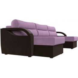 Диван угловой Форсайт Вельвет Лилак-Brown
