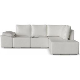 Диван угловой Хавьер White экокожа