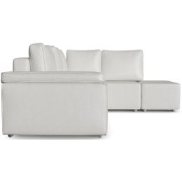 Диван угловой Хавьер White экокожа