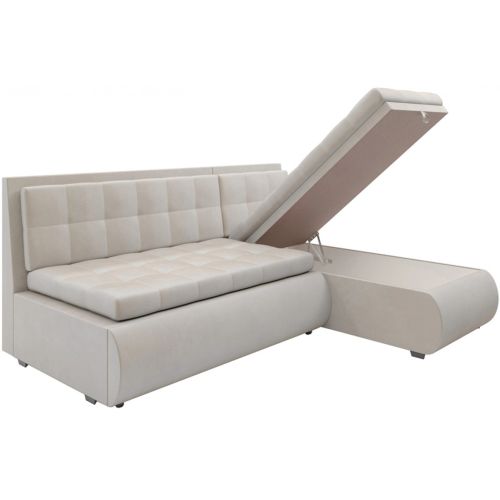 Диван угловой Кормак Вельвет Бархат Beige