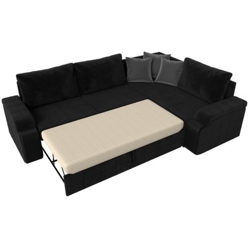 Диван угловой Николь Plush Black