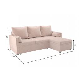 Диван угловой Париж Кордрой Beige
