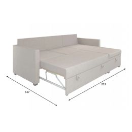Диван угловой Париж Вельвет Бархат Beige