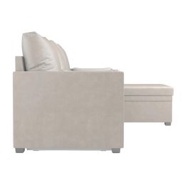 Диван угловой Париж Вельвет Бархат Beige