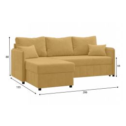 Диван угловой Саймон Yellow