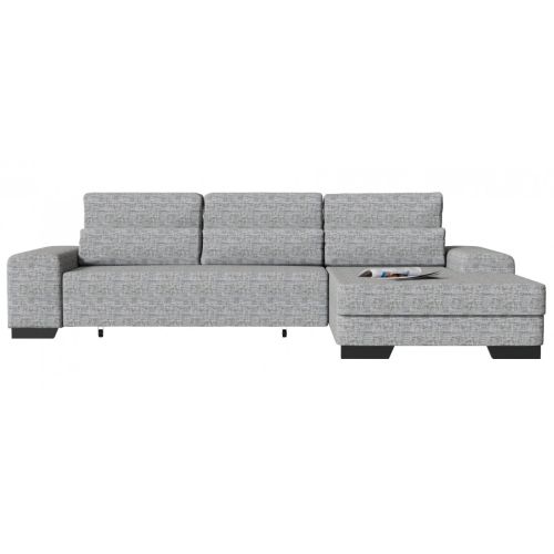 Диван угловой Торин Velvet Grey Еврокнижка