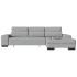 Диван угловой Торин Velvet Grey Еврокнижка