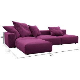 Диван модульный угловой Фиджи Фиолет