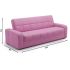 Диван прямой Boss 25.1 Pink Клик кляк