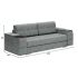 Диван Риф Сountry Дарк Grey