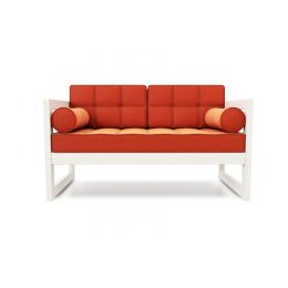 Диван Сега М Velvet беленый дуб orange