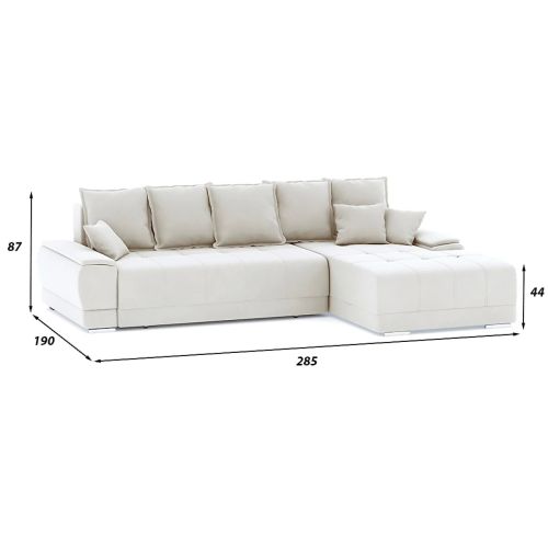 Диван угловой Nordviks (Модерн) Plush Beige