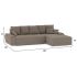 Диван угловой Nordviks (Модерн) Plush Light Brown