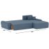Диван угловой Nordviks (Модерн) Plush Дарк Blue