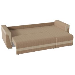 Диван угловой Фаворит Коричневый еврокнижка