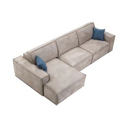 Диван угловой Флоренция Сталь Brown