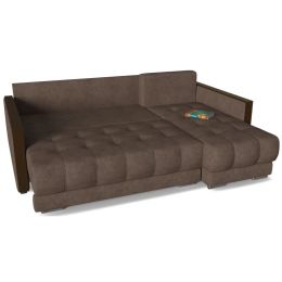 Диван угловой Флорида XL Loft коричневый