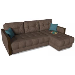 Диван угловой Флорида XL Loft коричневый