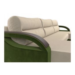 Диван угловой Форсайт Вельвет Beige-Green