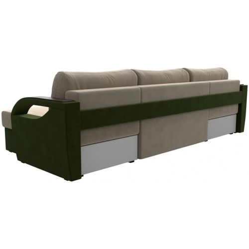 Диван угловой Форсайт Вельвет Beige-Green