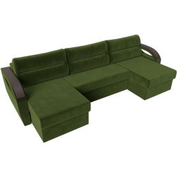 Диван угловой Форсайт Вельвет Green