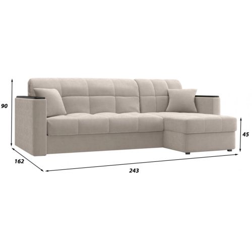 Диван угловой Неаполь Plush Beige