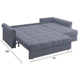 Диван угловой Палермо Plush Grey