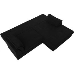 Диван угловой Пекин Вельвет Black