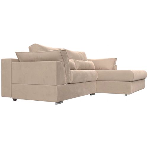 Диван угловой Пекин Велюр Beige