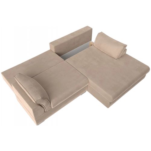 Диван угловой Пекин Велюр Beige