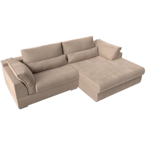 Диван угловой Пекин Велюр Beige