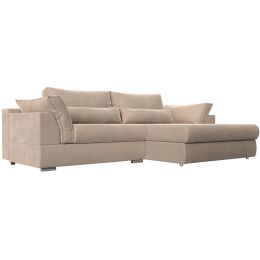 Диван угловой Пекин Велюр Beige