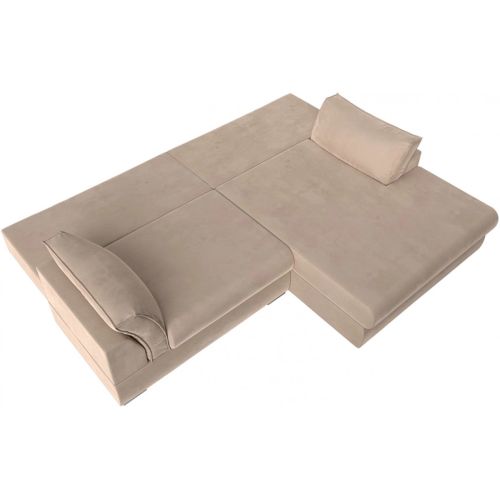 Диван угловой Пекин Велюр Beige