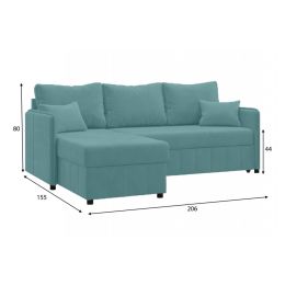 Диван угловой Саймон Blue