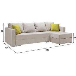 Диван угловой Саванна-2 Beige
