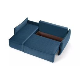 Диван угловой Солана пантограф синий