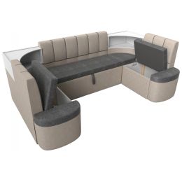 Диван угловой Тефида-П Сountry Grey-Beige