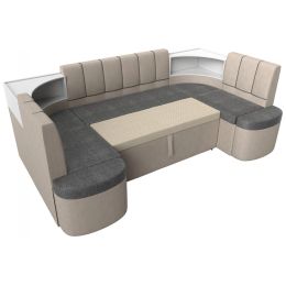 Диван угловой Тефида-П Сountry Grey-Beige