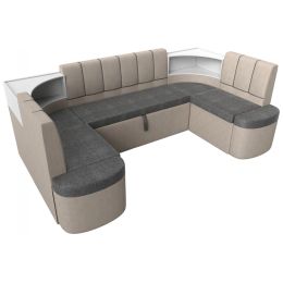 Диван угловой Тефида-П Сountry Grey-Beige