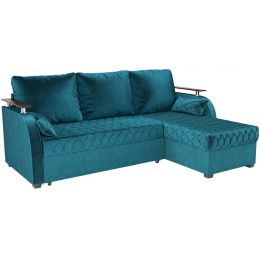 Диван угловой Токио Вельвет Бархат Океан