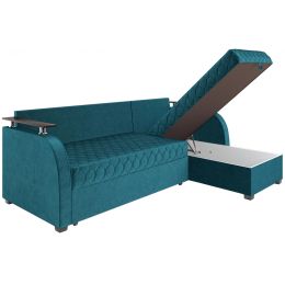 Диван угловой Токио Вельвет Бархат Океан