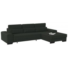 Диван угловой Торин Velvet Grafit Еврокнижка