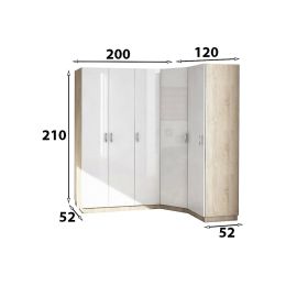 Шкаф угловой Меркурий Люкс-3